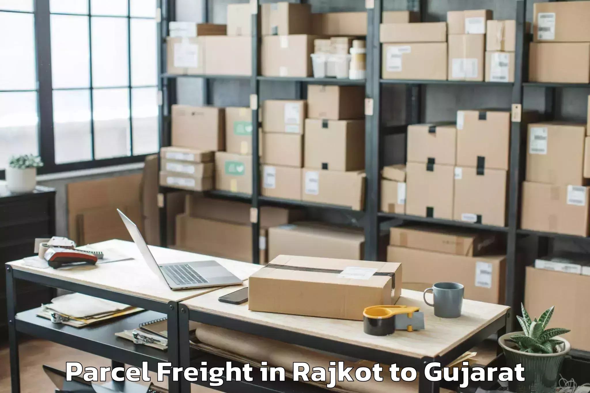 Affordable Rajkot to Dehgam Parcel Freight